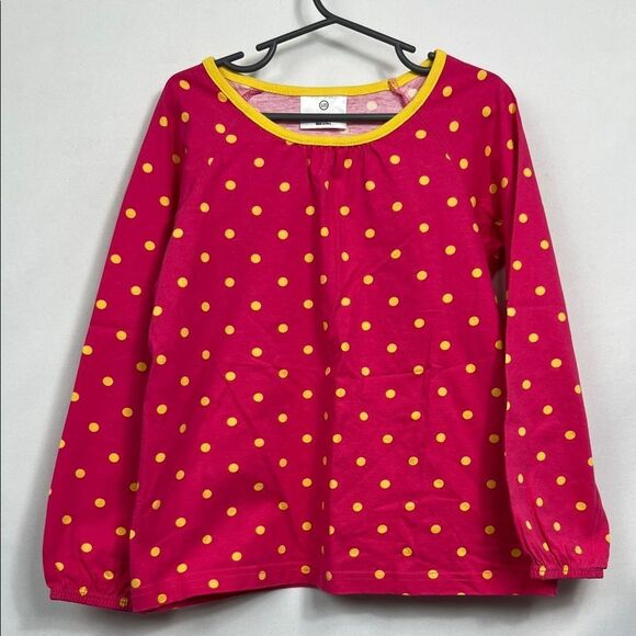 Hanna Andersson Other - Hanna Andersson Fucshia and Yellow polka dot long sleeve top NWOT size 6-7 years